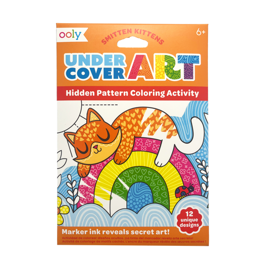 Ooly - Undercover Art Smitten Kittens - Kleurkaarten met verborgen patronen 12st.