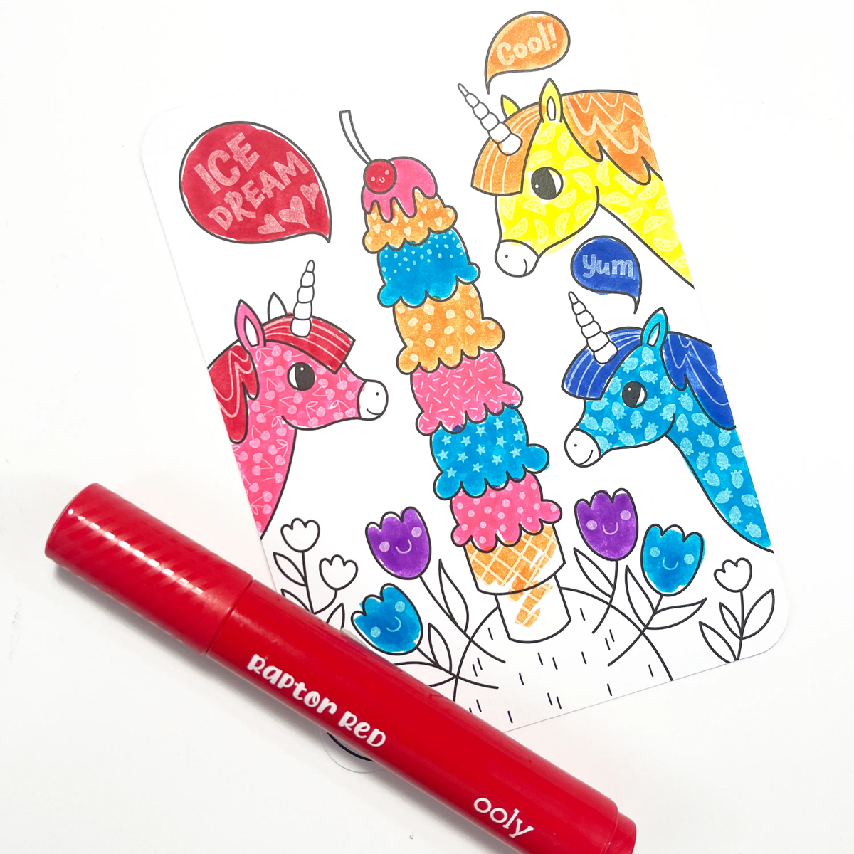 Ooly - Undercover Art Unicorn Friends - Kleurkaarten met verborgen patronen 12st.