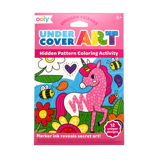 Ooly - Undercover Art Unicorn Friends - Kleurkaarten met verborgen patronen 12st.