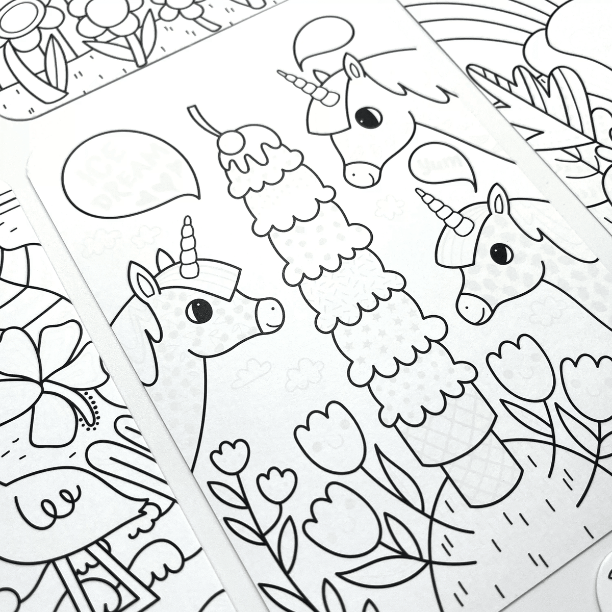 Ooly - Undercover Art Unicorn Friends - Kleurkaarten met verborgen patronen 12st.