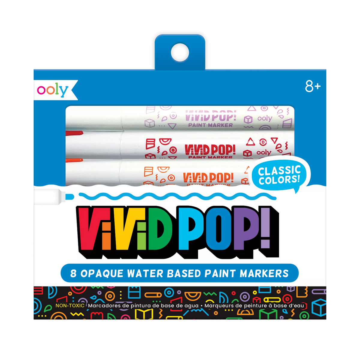Ooly - Vivid Pop! Paint Markers Classic - Verfstiften 8st.