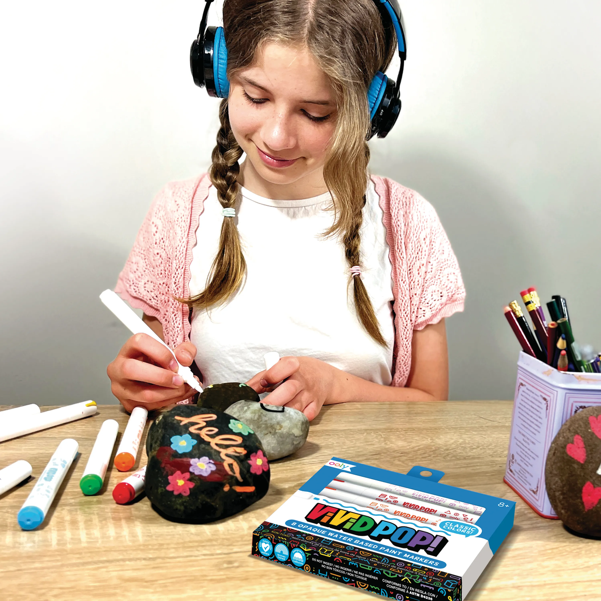 Ooly - Vivid Pop! Paint Markers Classic - Verfstiften 8st.