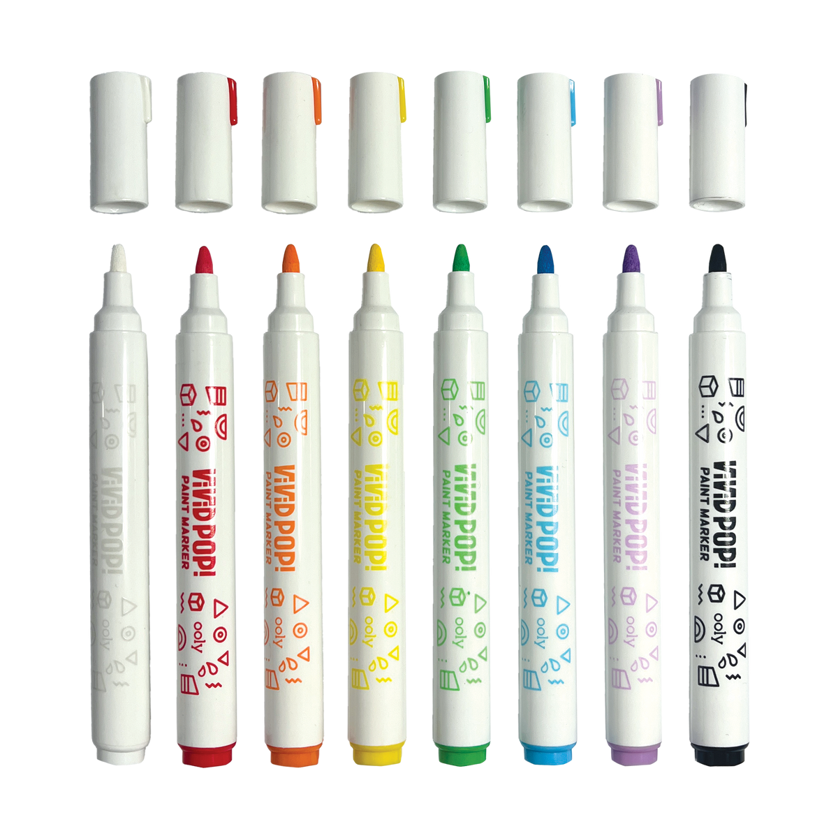 Ooly - Vivid Pop! Paint Markers Classic - Verfstiften 8st.