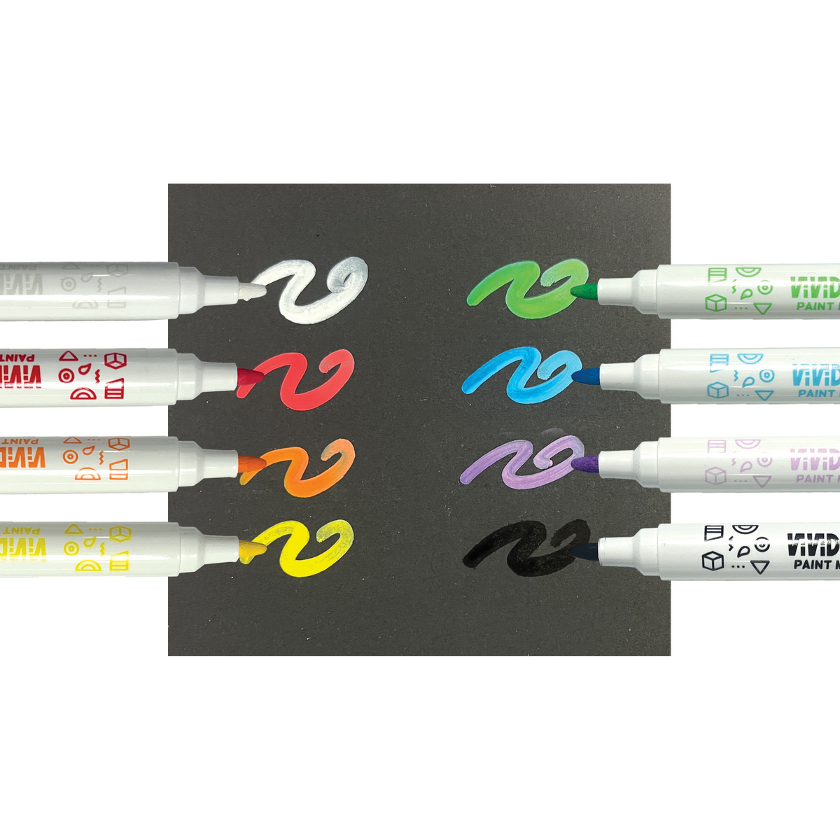 Ooly - Vivid Pop! Paint Markers Classic - Verfstiften 8st.
