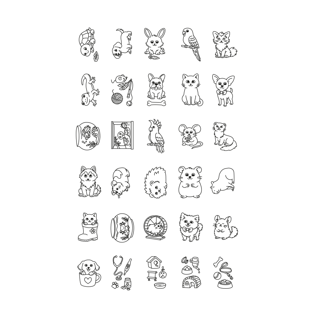 Kidywolf Kidydraw mini tekentablet 'Huisdieren'