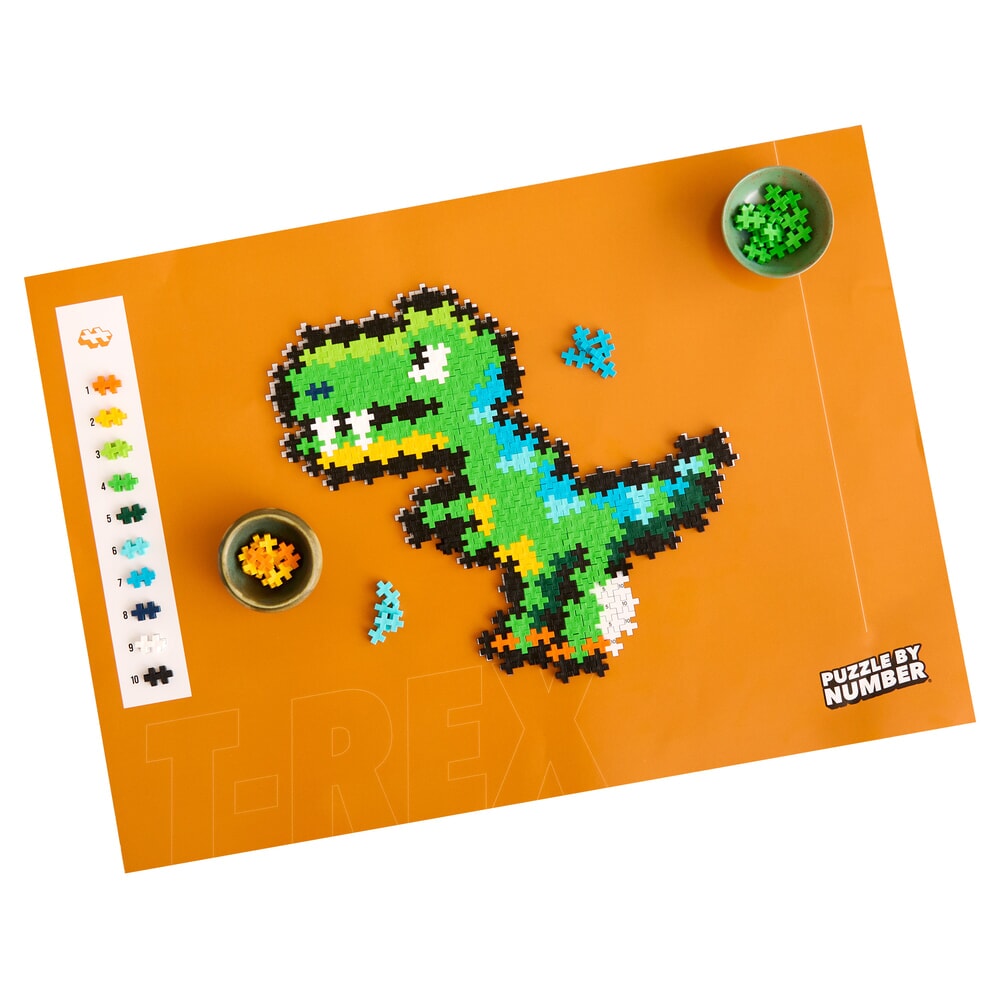 PlusPlus - Puzzle by number T-rex - 250st.
