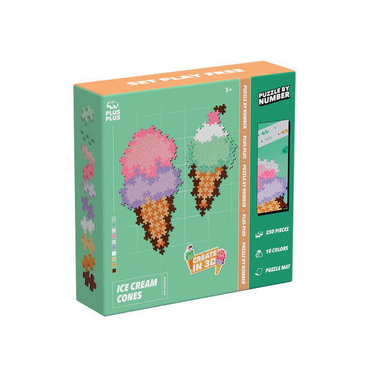 PlusPlus - Puzzle by number Ice cream - 250st.