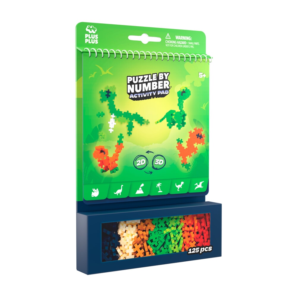 PlusPlus - Activity pad - Dinosaurus 125st.