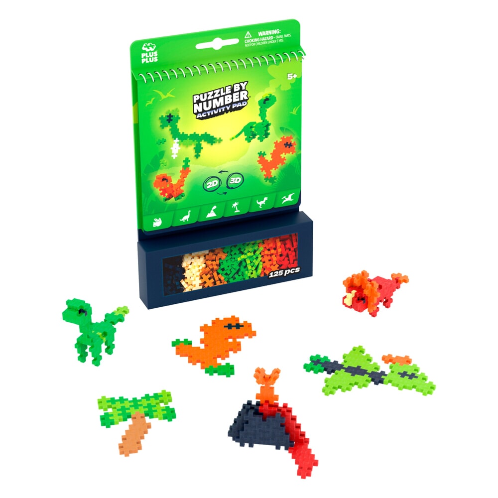 PlusPlus - Activity pad - Dinosaurus 125st.