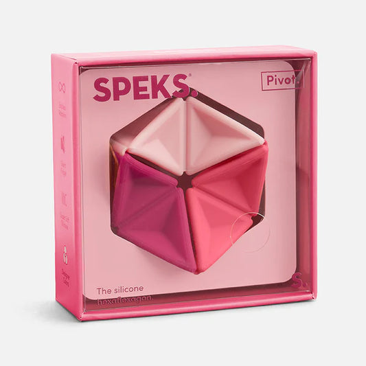 Speks | Pivot Silicone Flexagon | Magenta