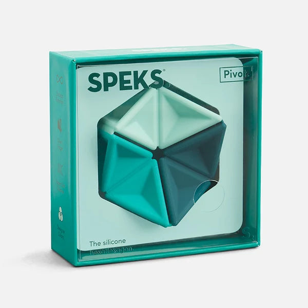 Speks | Pivot Silicone Flexagon | Teal