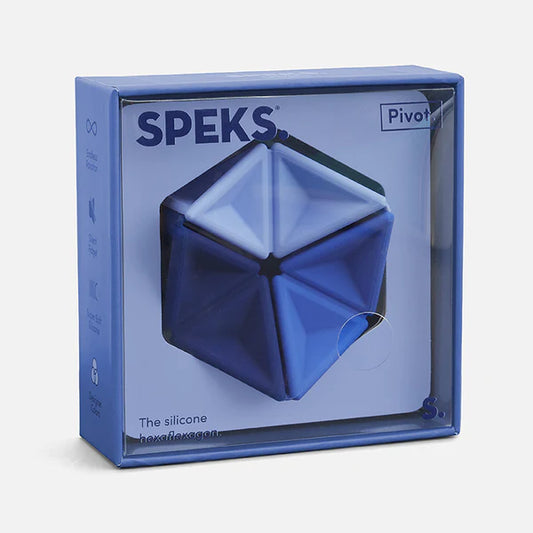 Speks | Pivot Silicone Flexagon | Navy