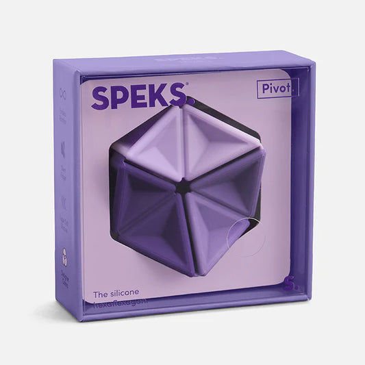 Speks | Pivot Silicone Flexagon | Violet