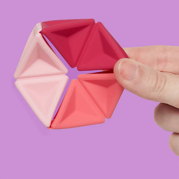 Speks | Pivot Silicone Flexagon | Magenta