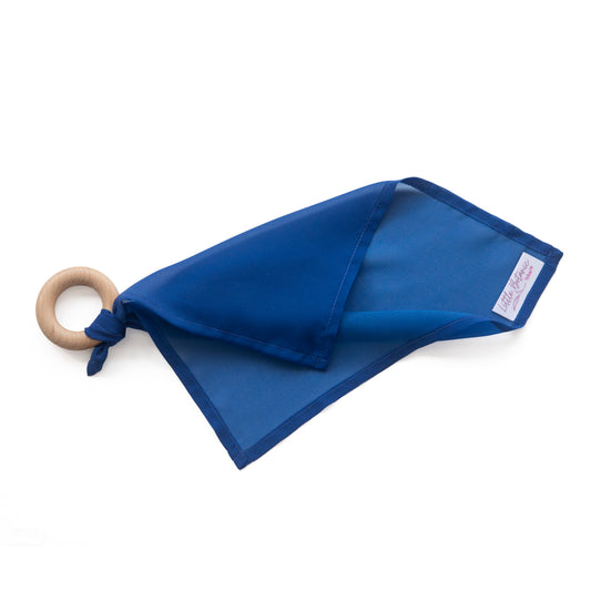 Little Botanic | Playcycle speeldoek klein met ring | Blauw 30cm
