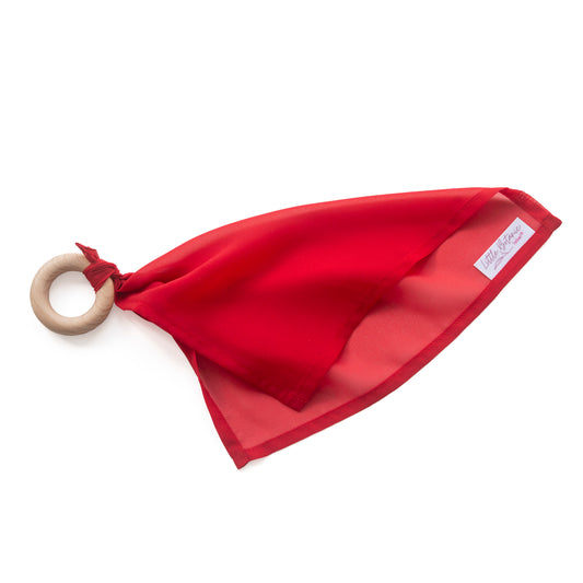Little Botanic | Playcycle speeldoek klein met ring | Rood 30cm