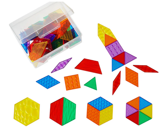 Edx transparante sensorische pattern blokken 60st.