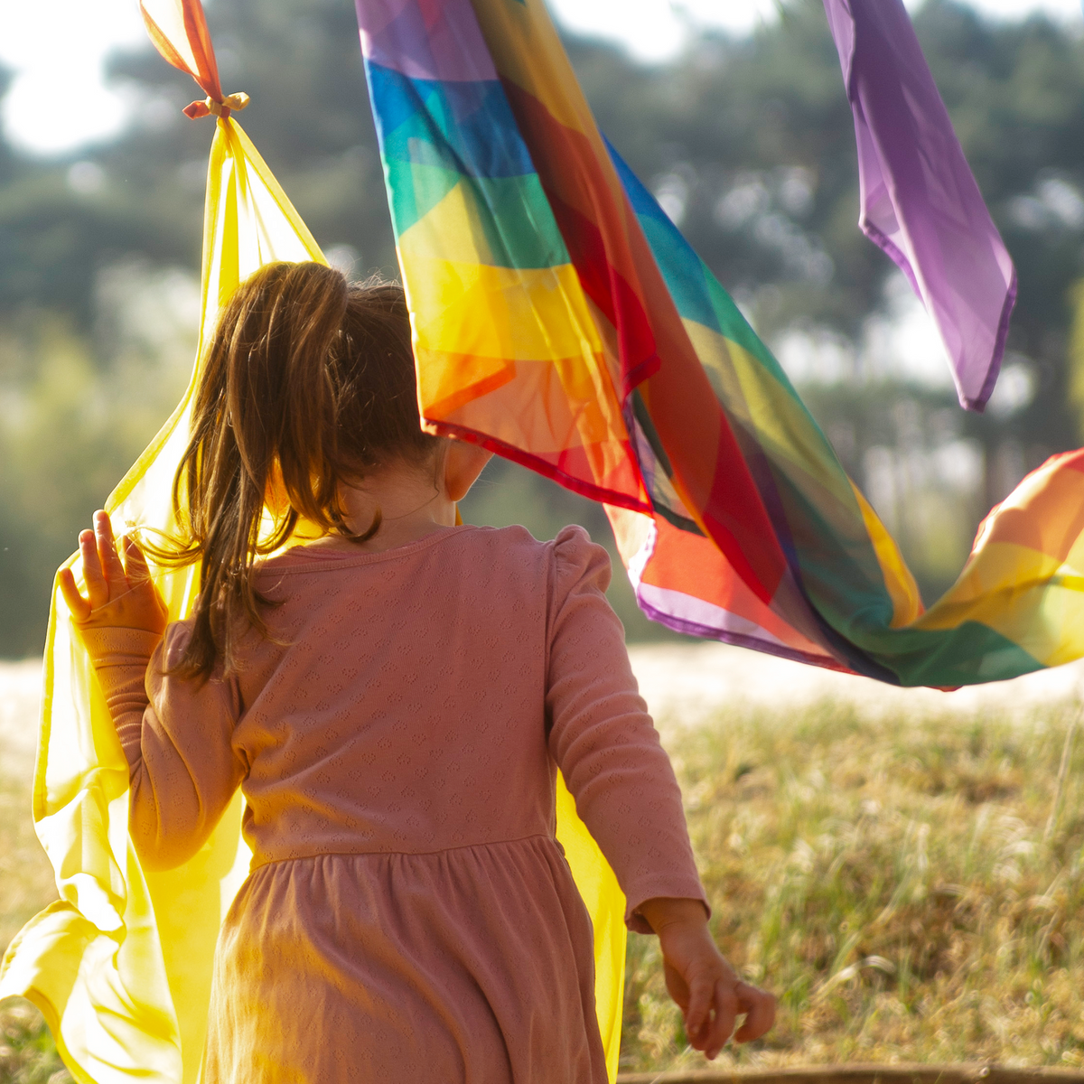 Little Botanic | Playcycle speeldoek medium | Regenboog waves 65cm