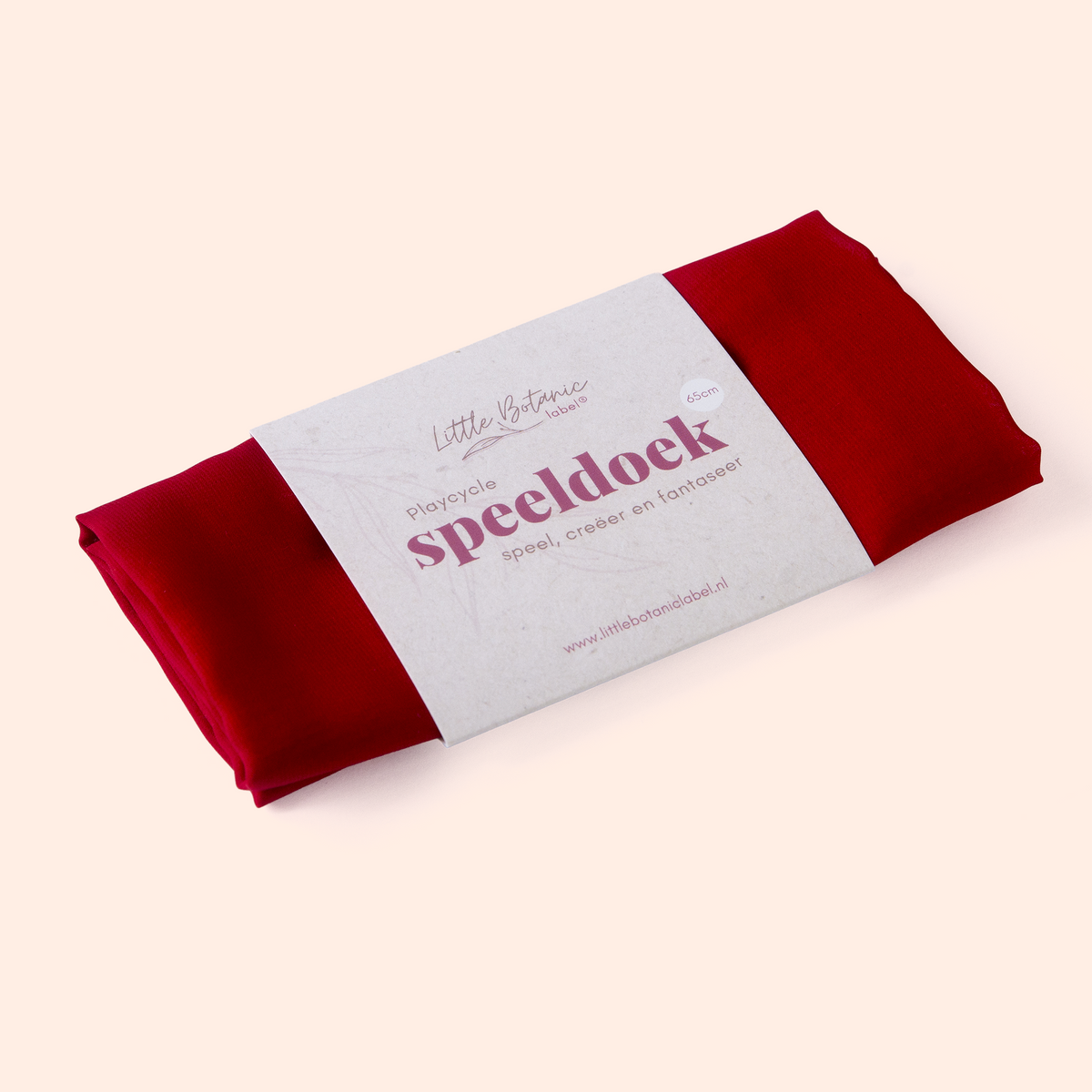 Little Botanic | Playcycle speeldoek medium | Rood 65cm