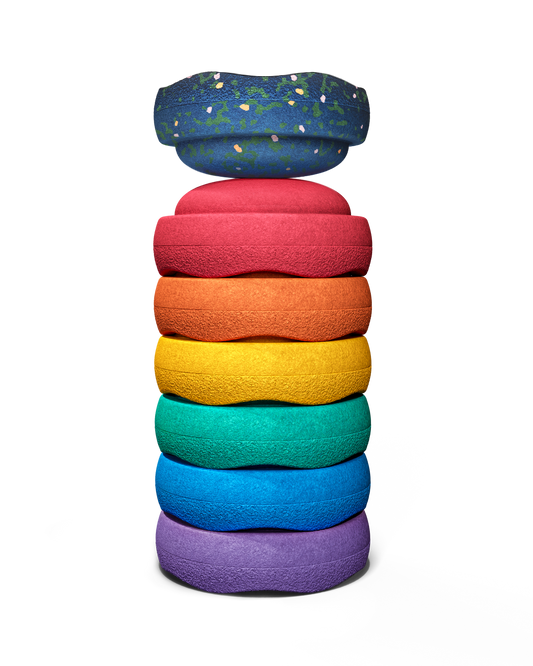 Stapelstein Mini Rainbow set Classic |  Water Lily  | Spring special | Gratis mini steen
