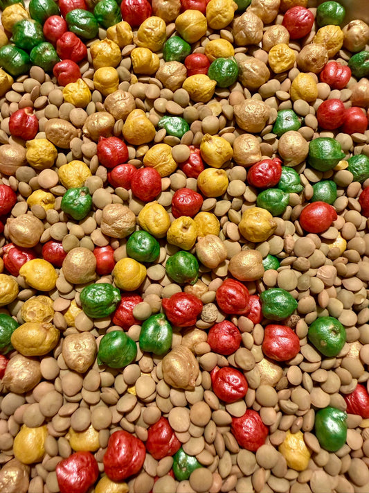 Kerstmix Kikkererwten/linzen 750gr.