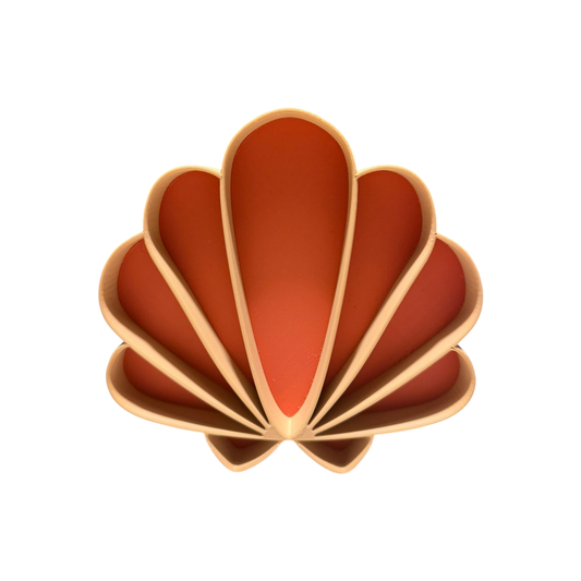 CYW vulvorm schelp terracotta 14cm x 14 cm