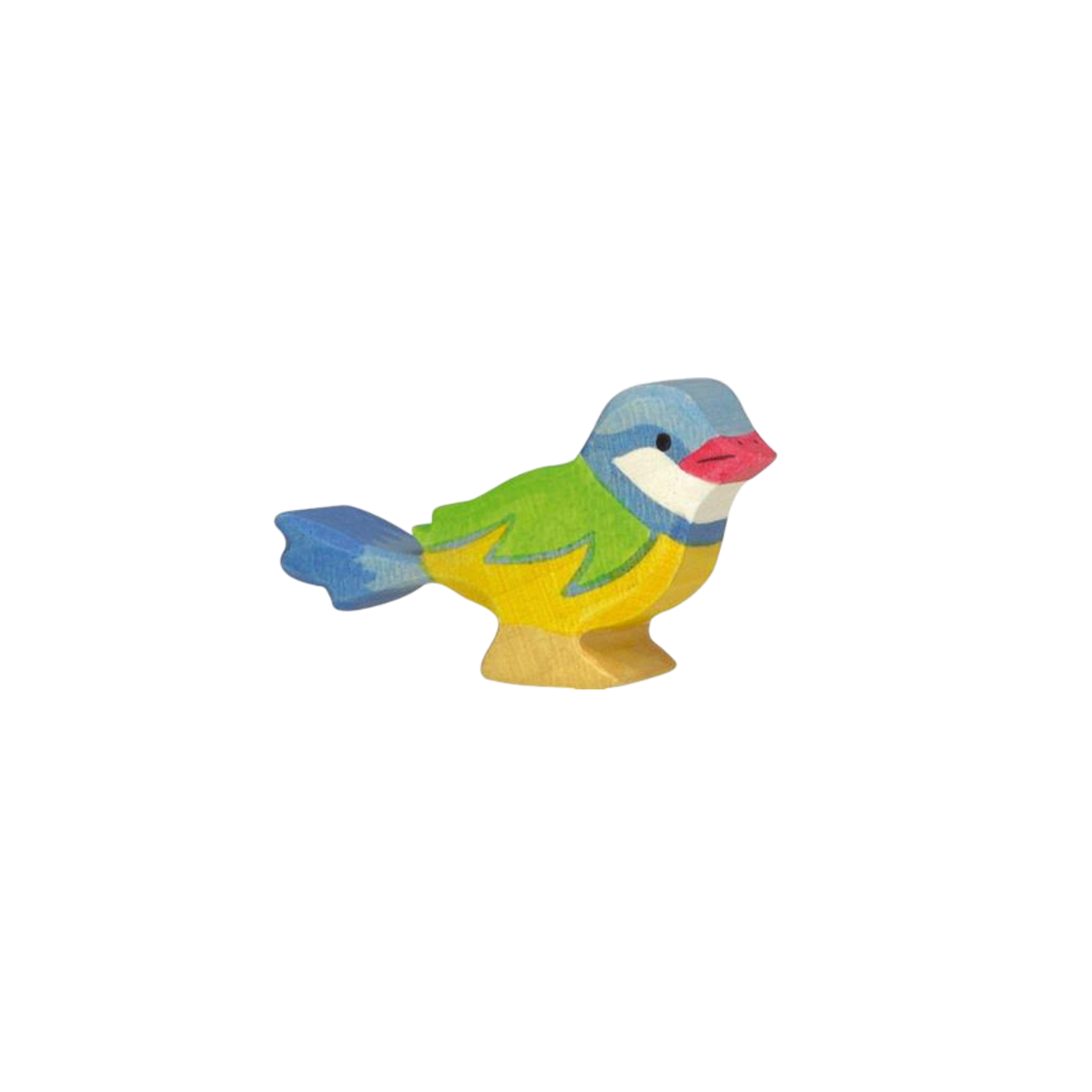 Houten speelfiguur pimpelmees