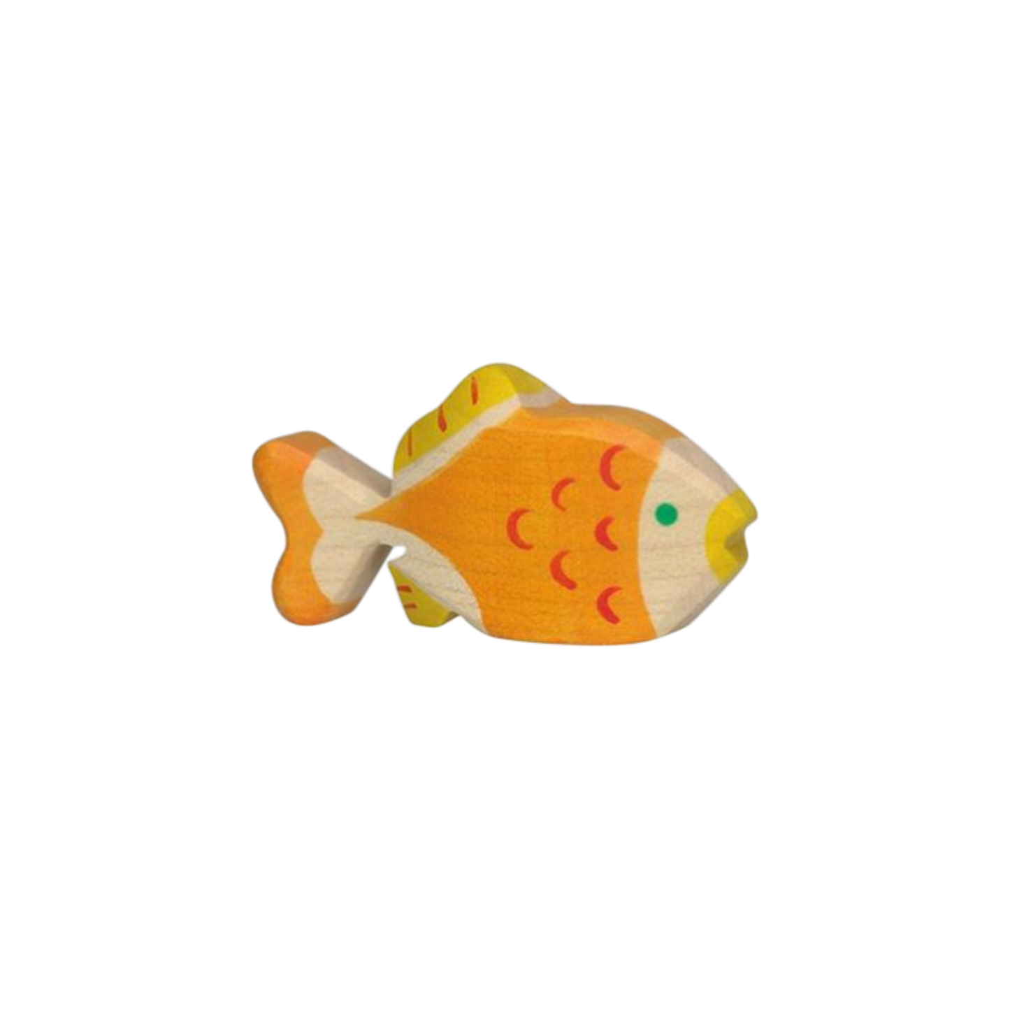 Houten speelfiguur goudvis