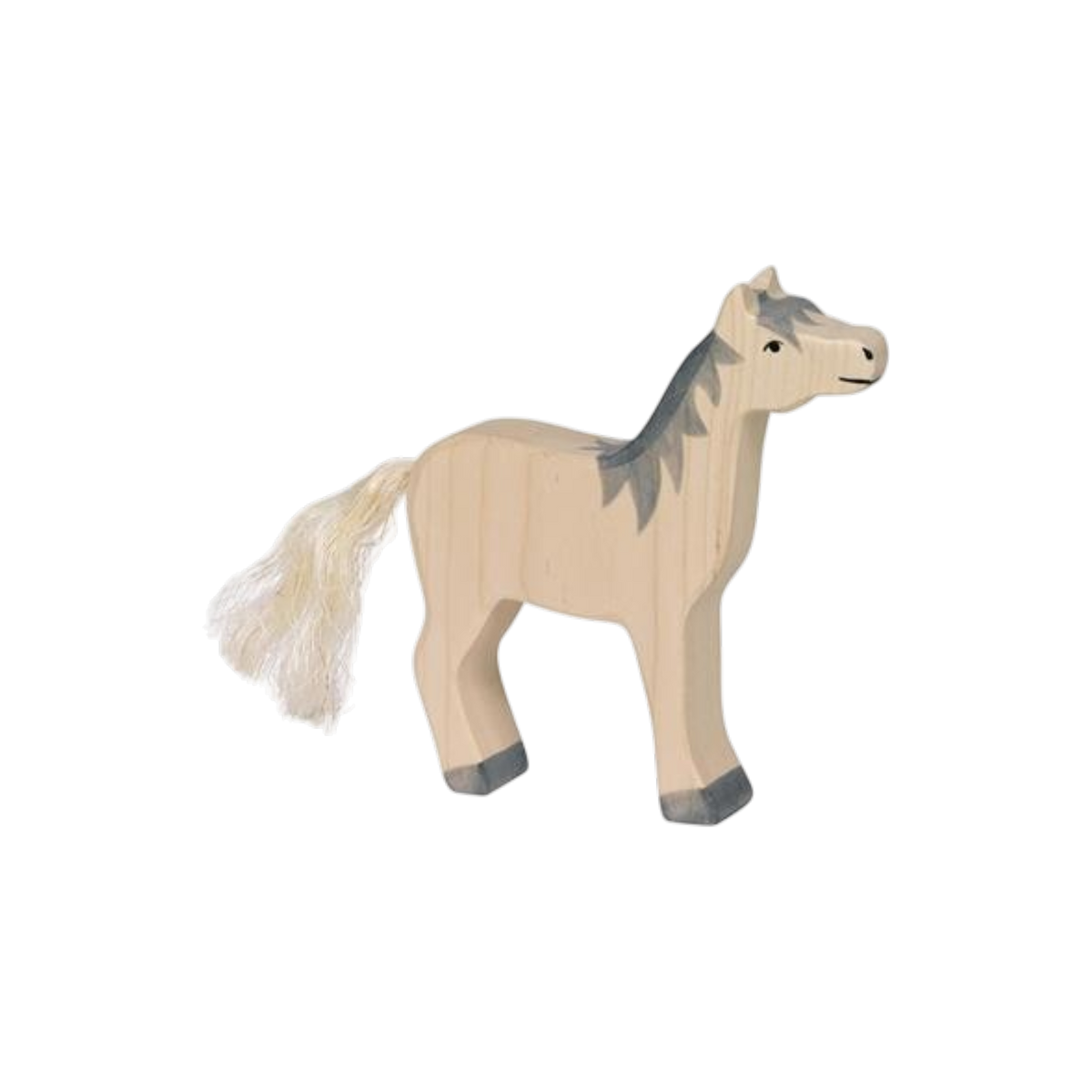 Holztiger Paard wit 13cm.
