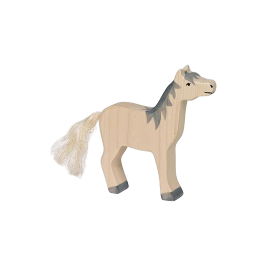 Holztiger Paard wit 13cm.