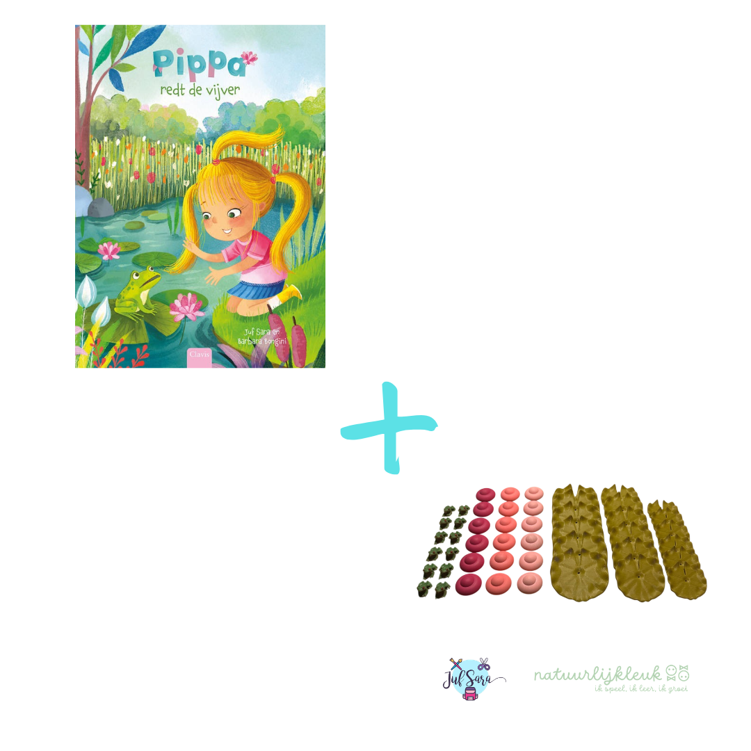 Juf Sara prentenboek ' Pippa redt de vijver" + bijhorend bundel product