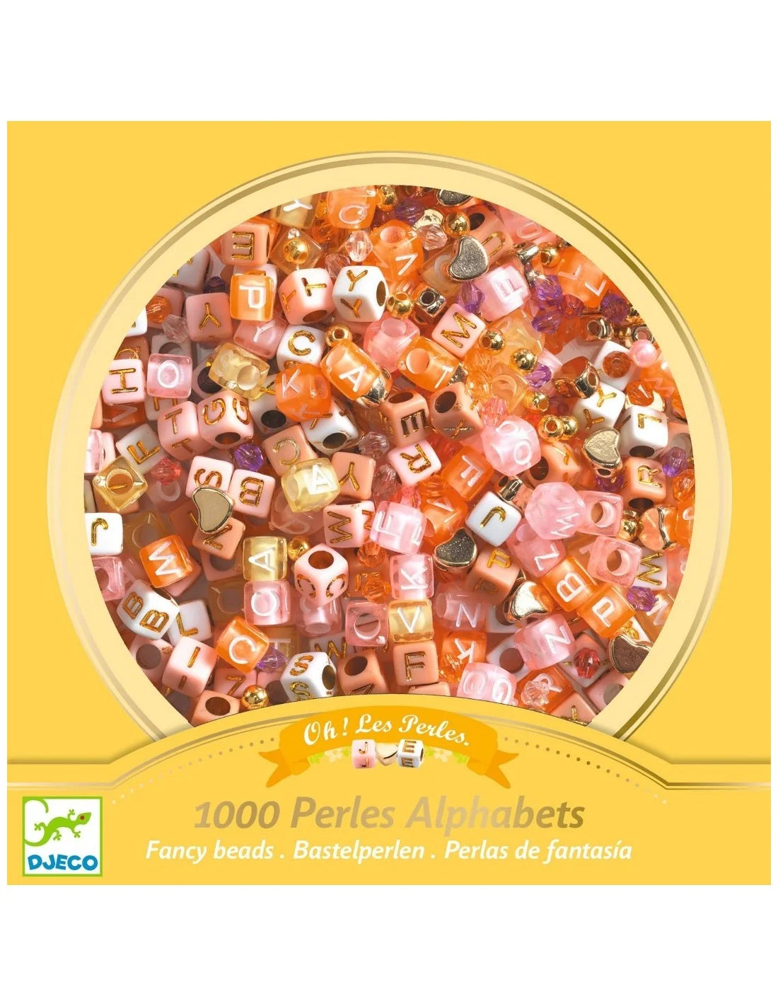 Djeco - Alfabet kralen - Goud