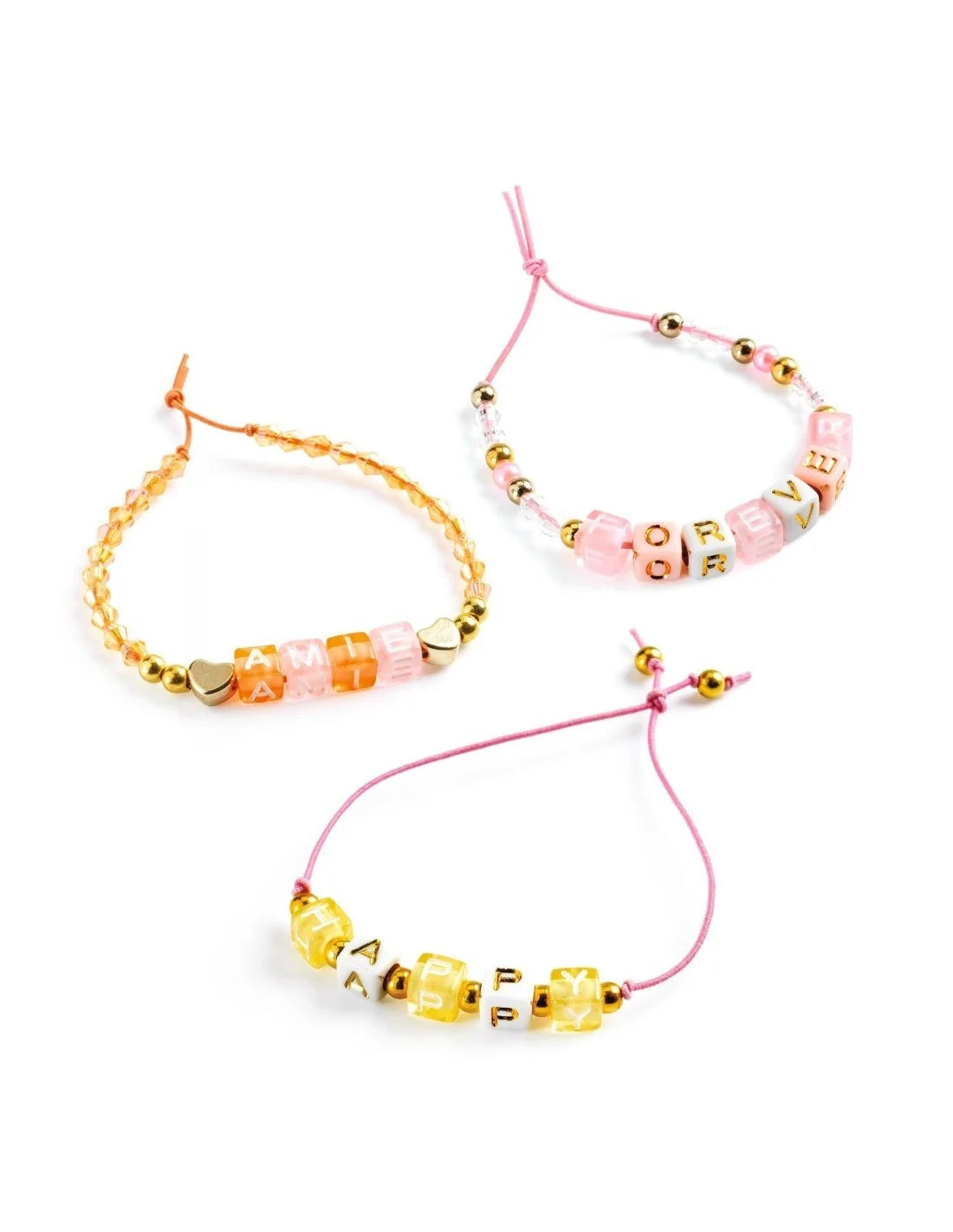 Djeco - Alfabet kralen - Goud