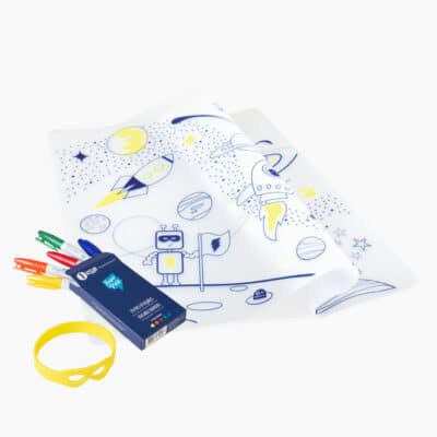 Super Petit |  placemat met 5 stiften | Space