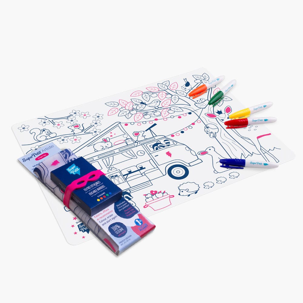 Super Petit |  placemat met 5 stiften | Dream Van