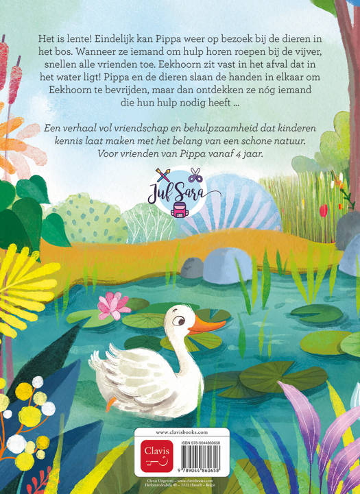 !!! Pre order :Pippa redt de vijver - Juf Sara !!! Pre order !!!