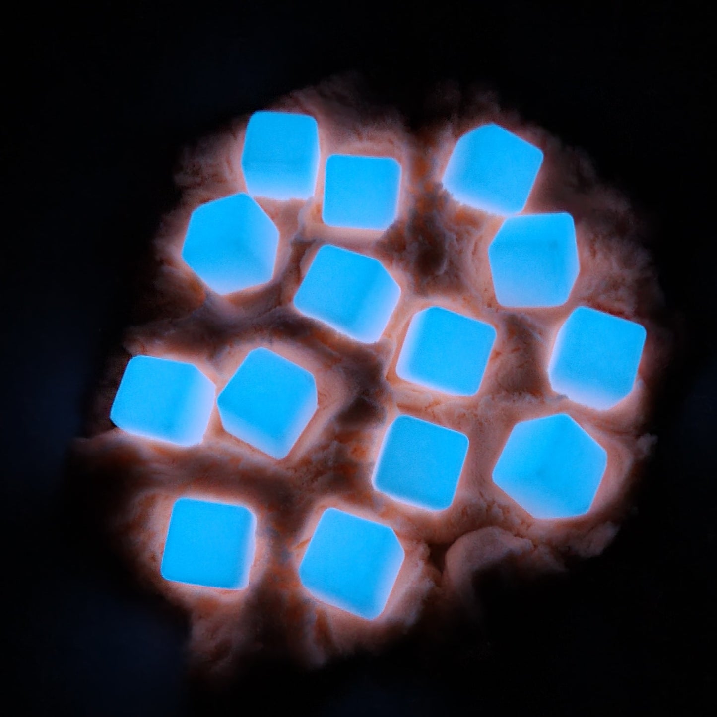 Thema zakje Halloween glow in the dark ijsblokjes 10st.