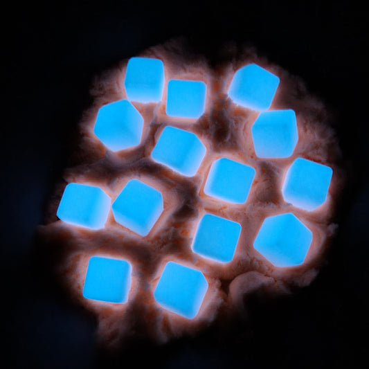 Thema zakje Halloween glow in the dark ijsblokjes 10st.