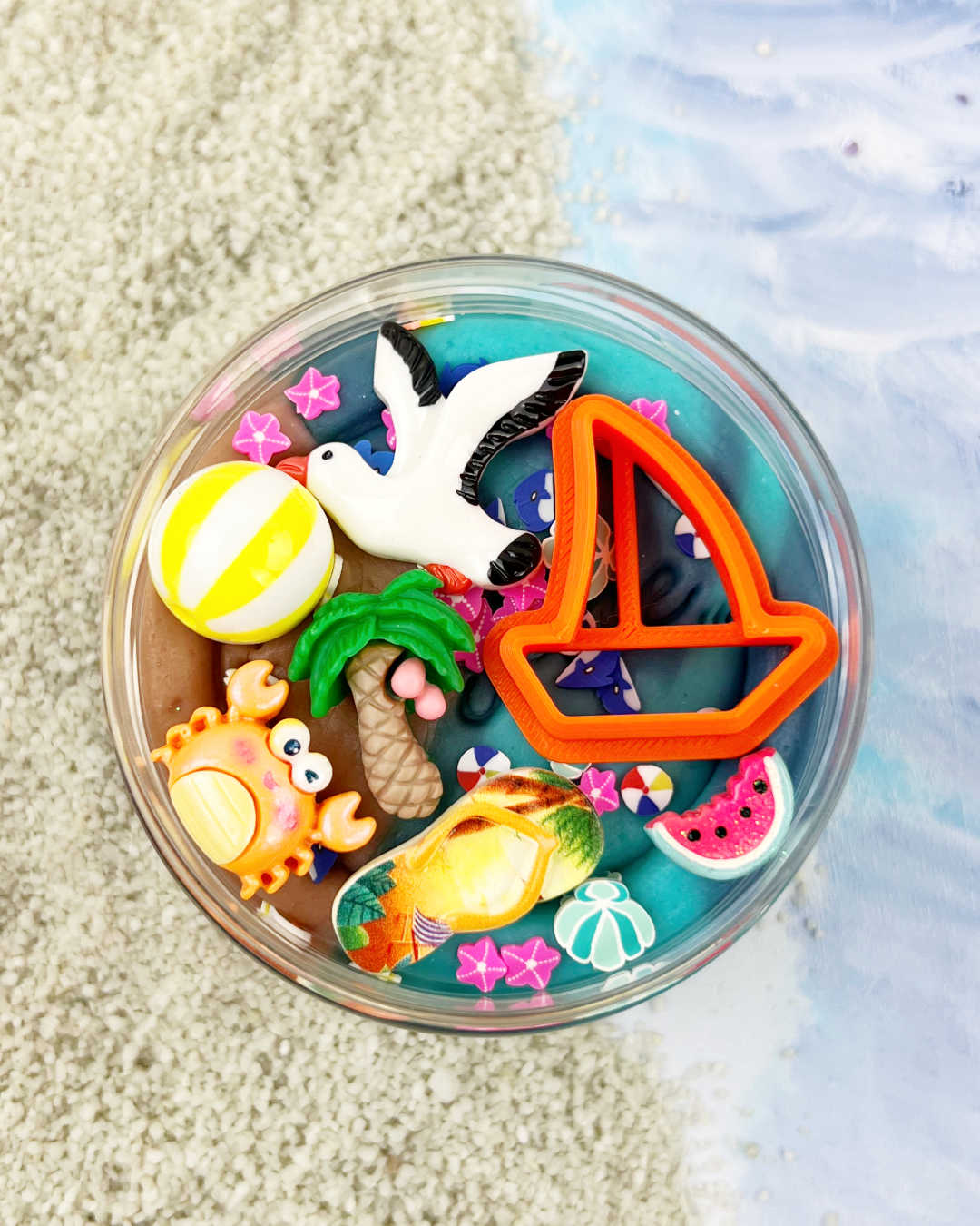 Invitation to imagine speeldeeg build a beach surprise pot