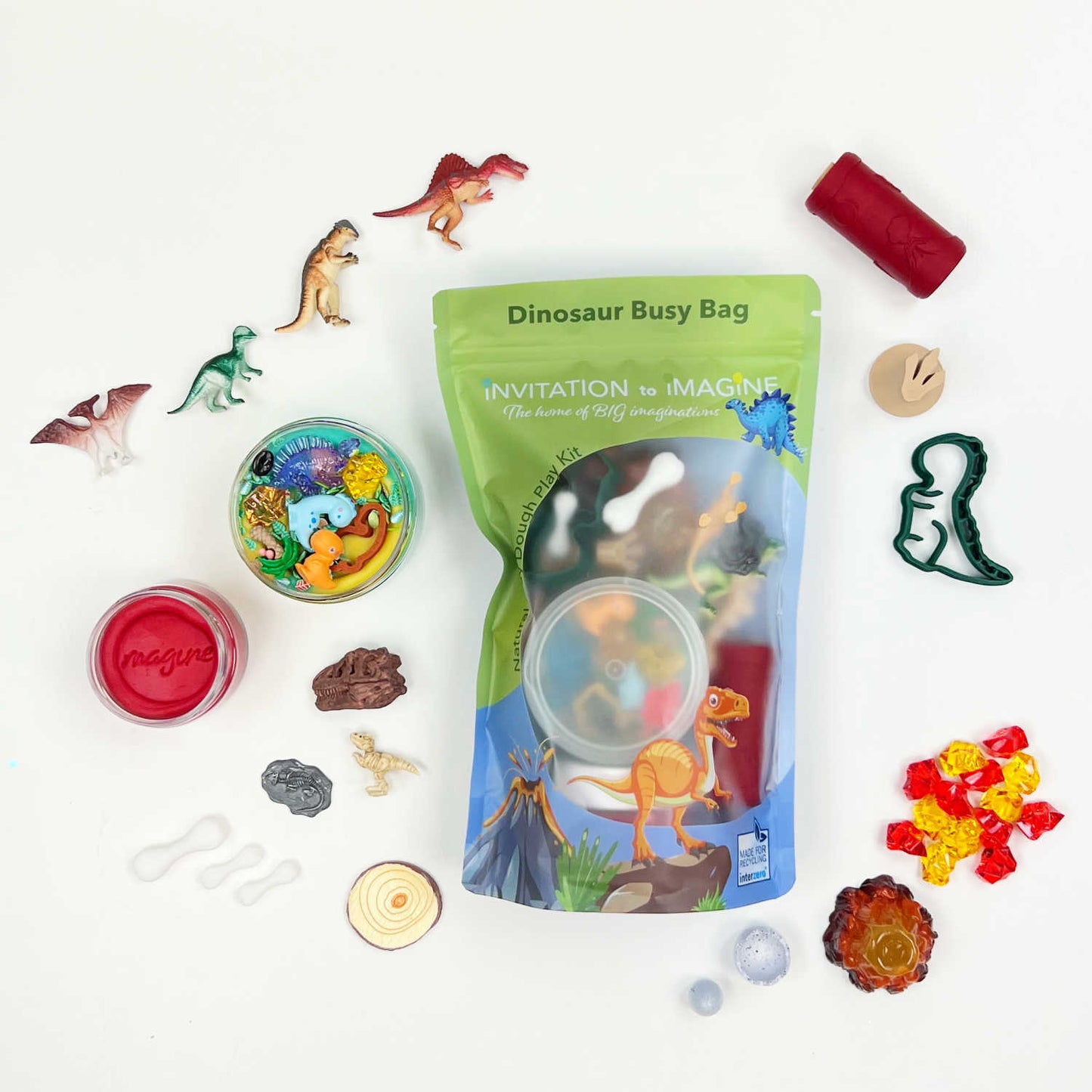Invitation to imagine | Dinosaur Busy Bag