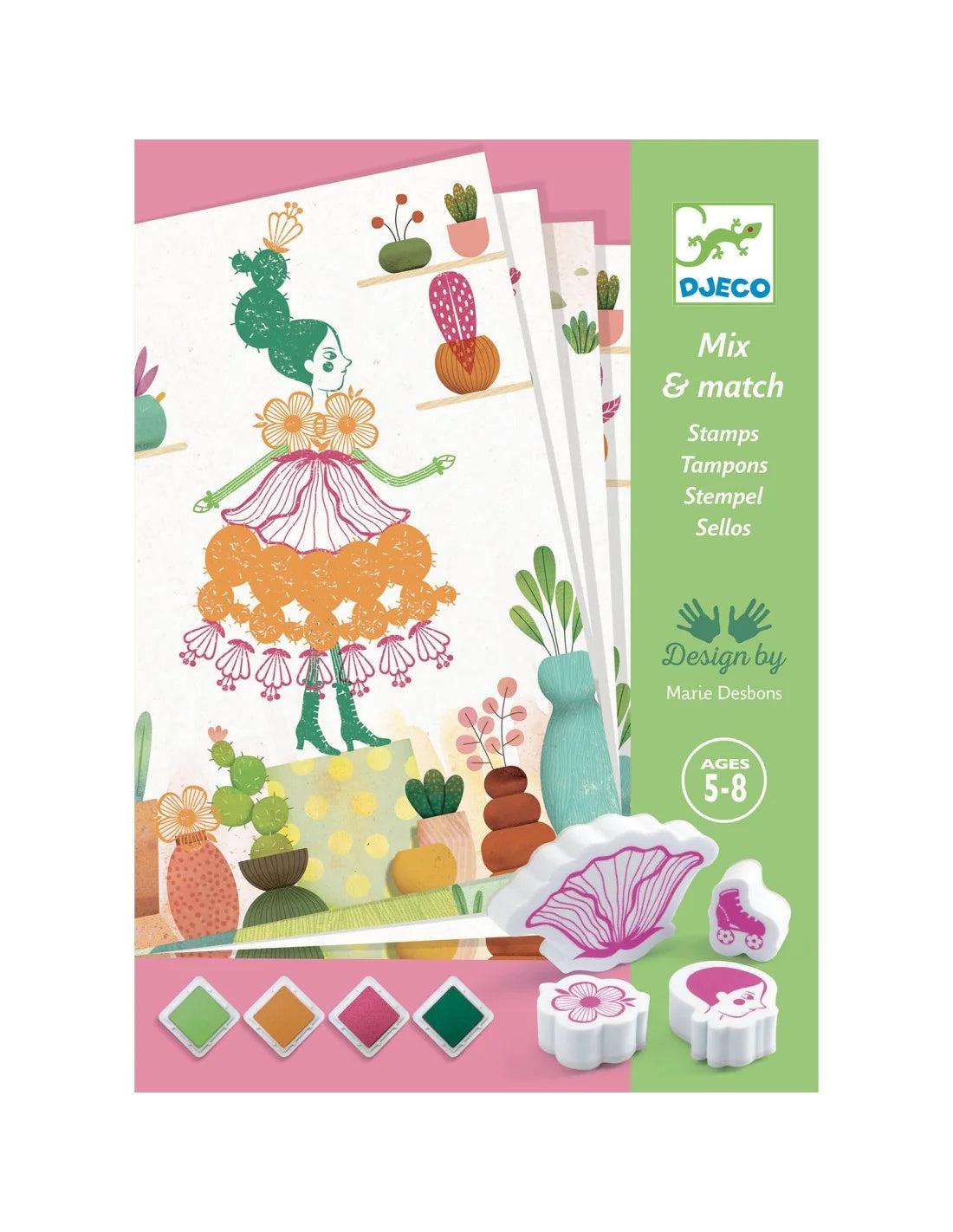 Djeco - Stempelen - Flower girls