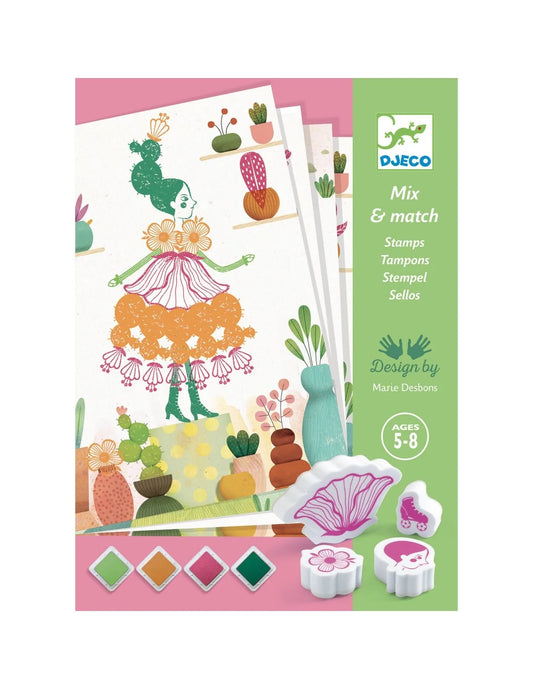 Djeco - Stempelen - Flower girls