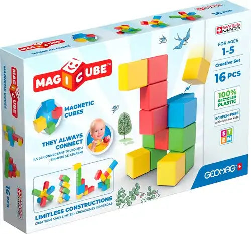 Geomag Magicube Creative Set 16st | Juf Sara bundelproduct wilde dieren
