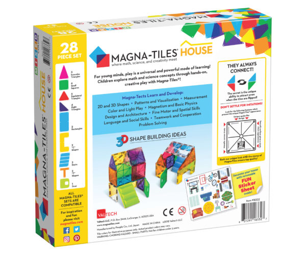 Magna Tiles Clear house set 28stuks