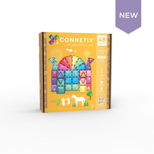 !! Pre - Order!! | Connetix Glitter Castle Pack 48 stuks