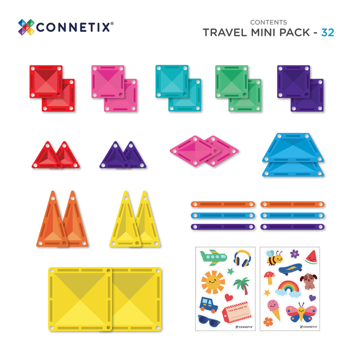 Connetix Travel Mini Pack 32St.