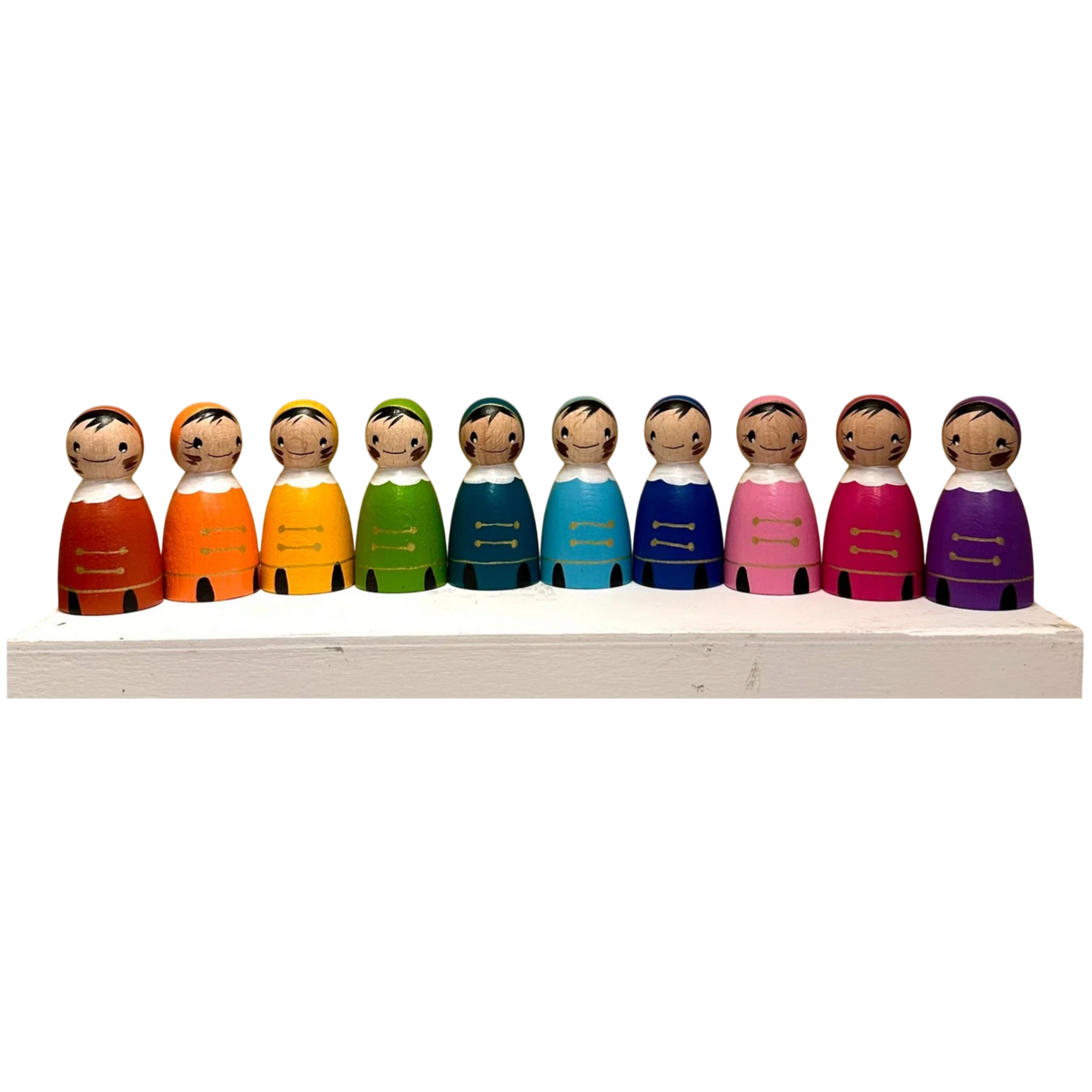 Atelier Nouk | Houten pegdoll Roetveeg Piet | verschillende kleuren