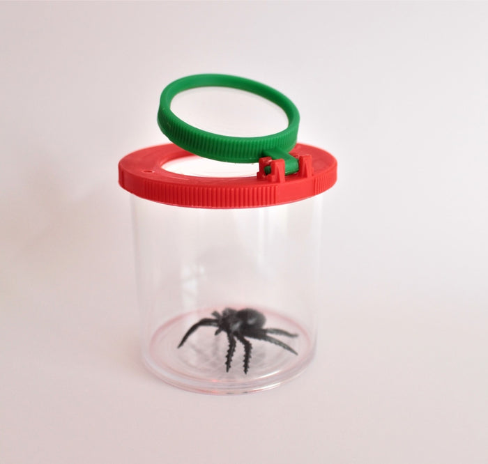 Insectenpotje met vergrootglas