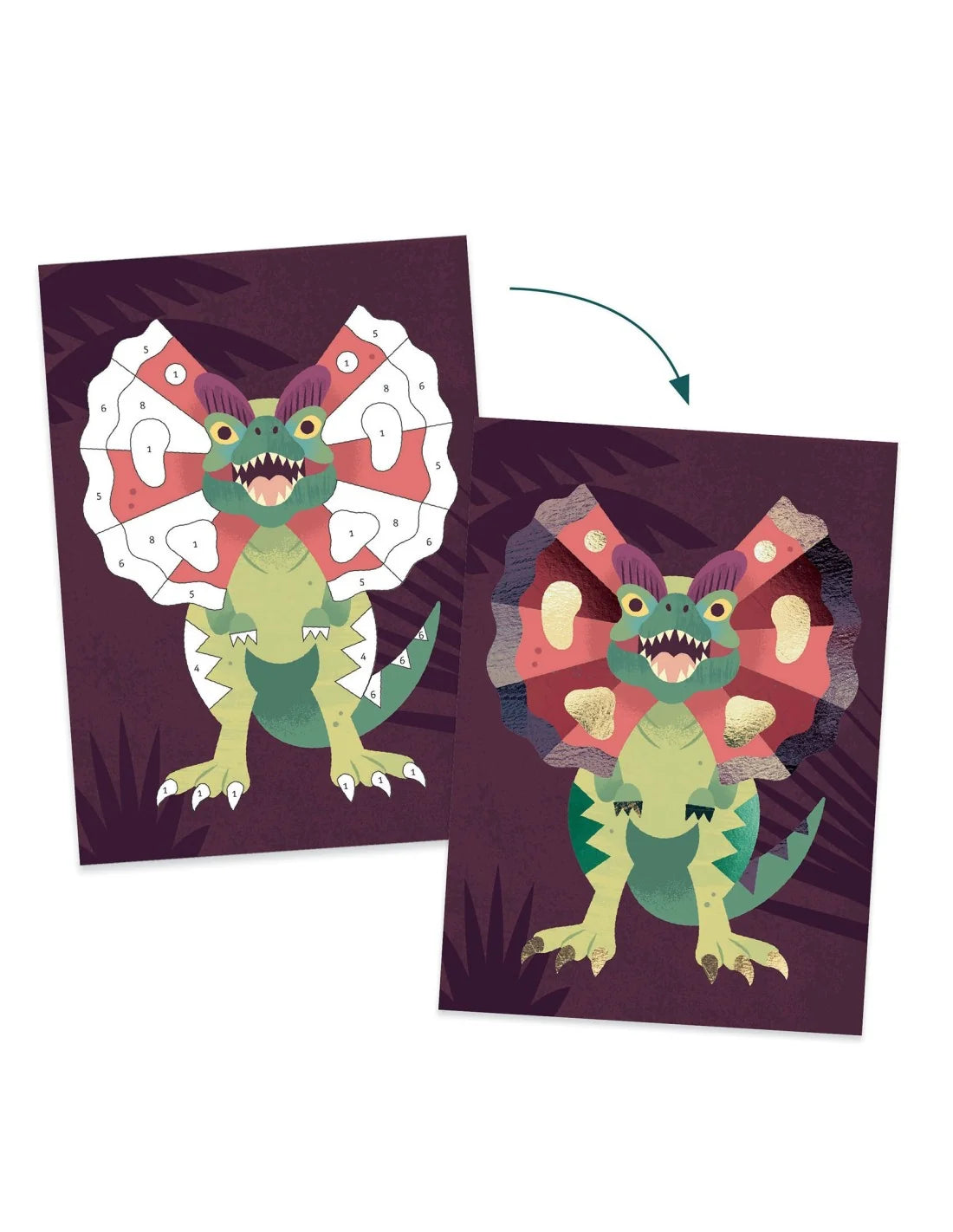 Djeco - Gekleurde folie - Jurassic