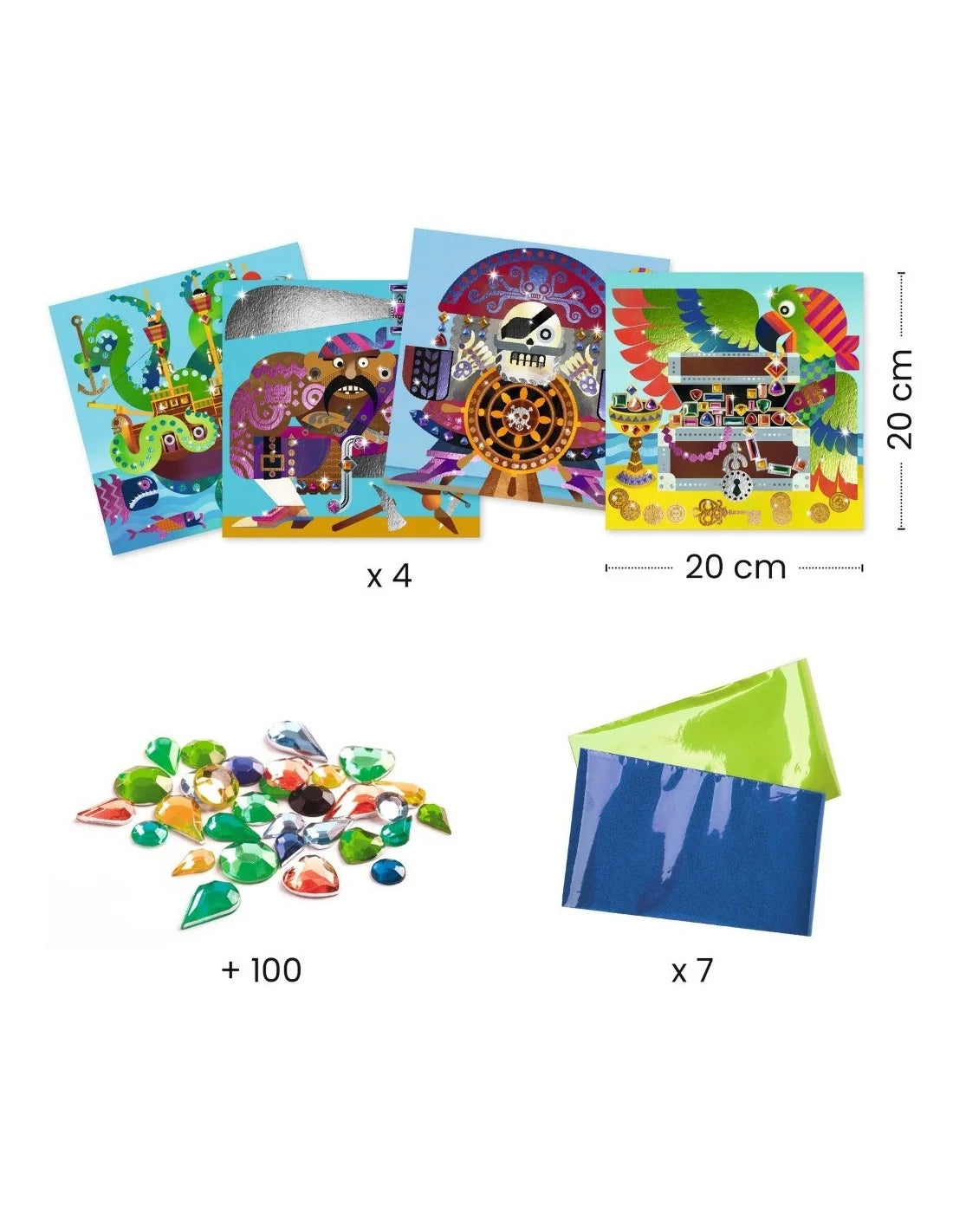 Djeco - Gekleurde folie - Klaar om te enteren!